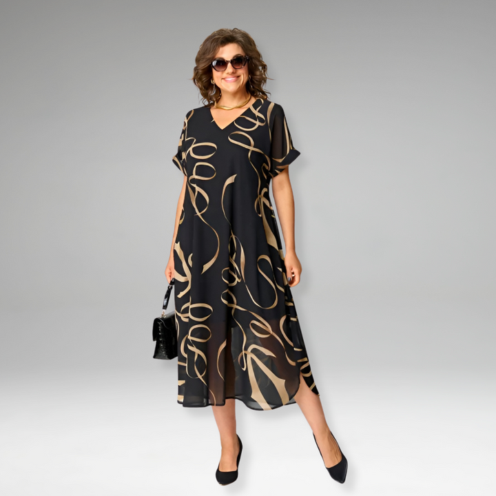 Sanne | Elegant Printed Dress