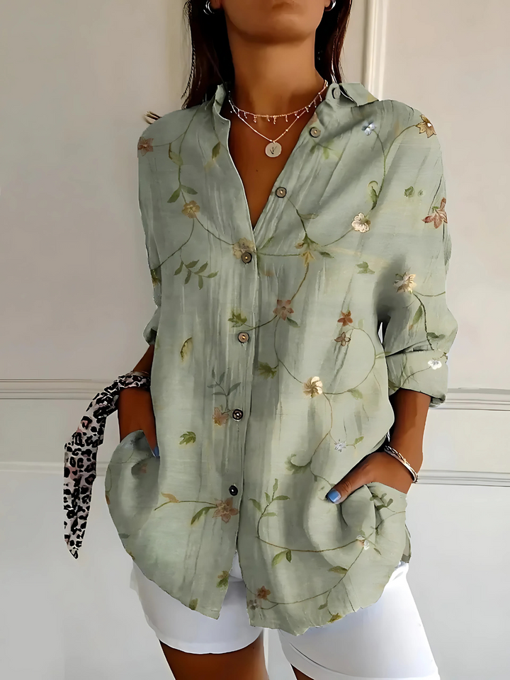 Viviana | Floral Wave Blouse
