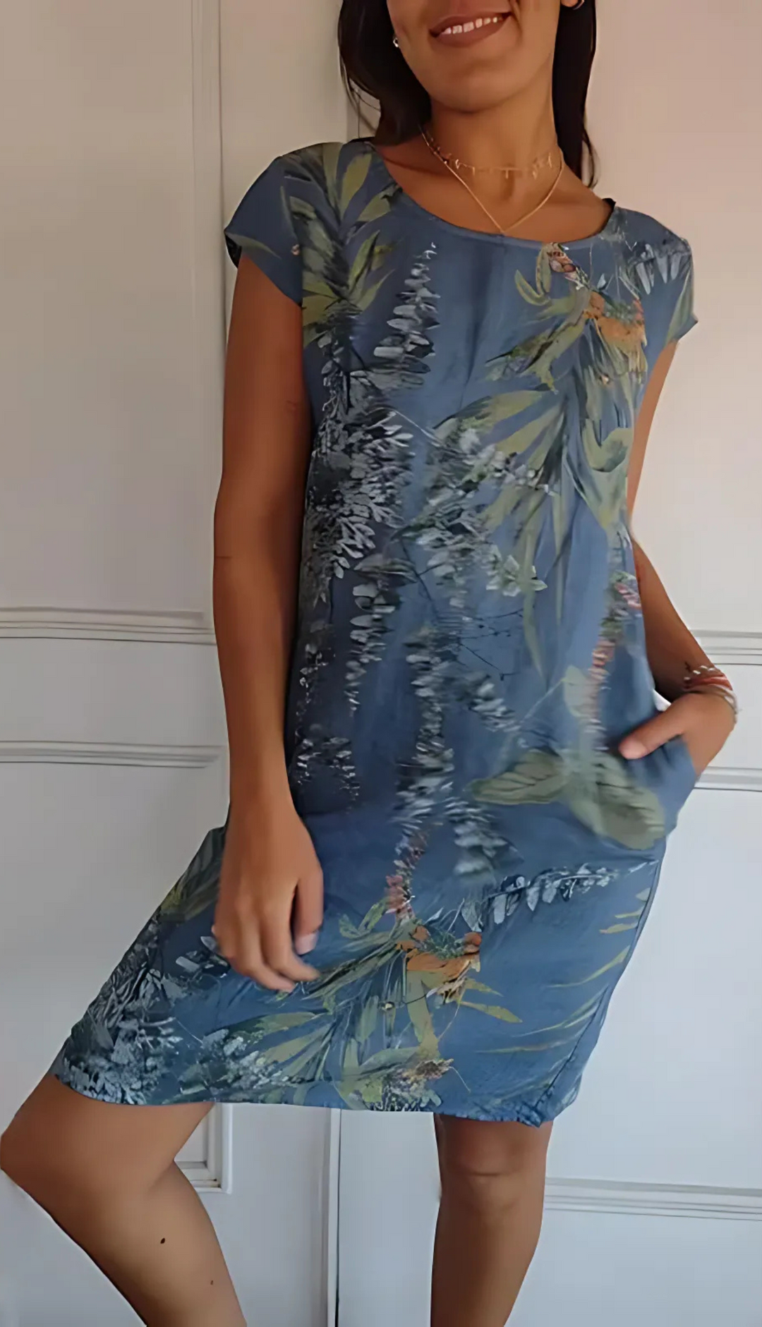 Anne | Comfy Round Neck Dress