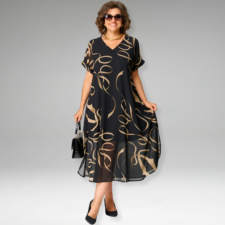 Sanne | Elegant Printed Dress