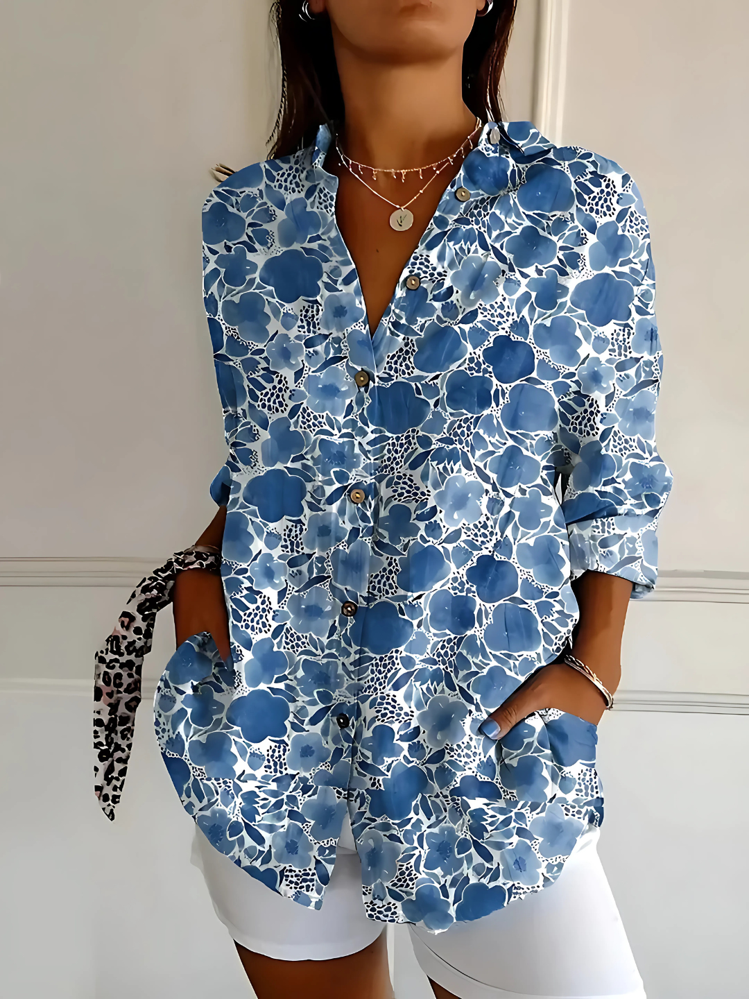 Viviana | Floral Wave Blouse