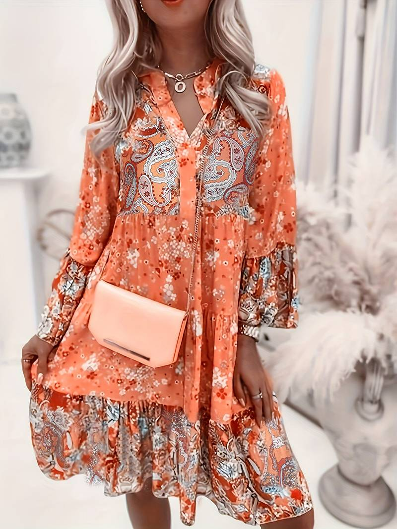 Jayne | Printed Boho Dress