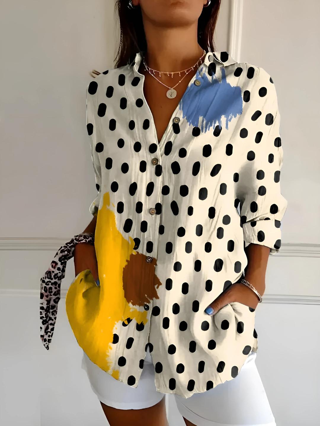 Viviana | Floral Wave Blouse