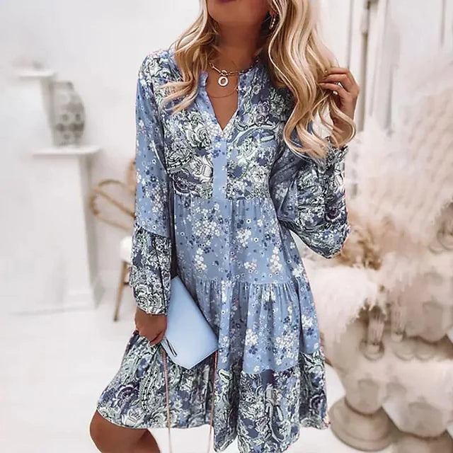 Jayne | Printed Boho Dress