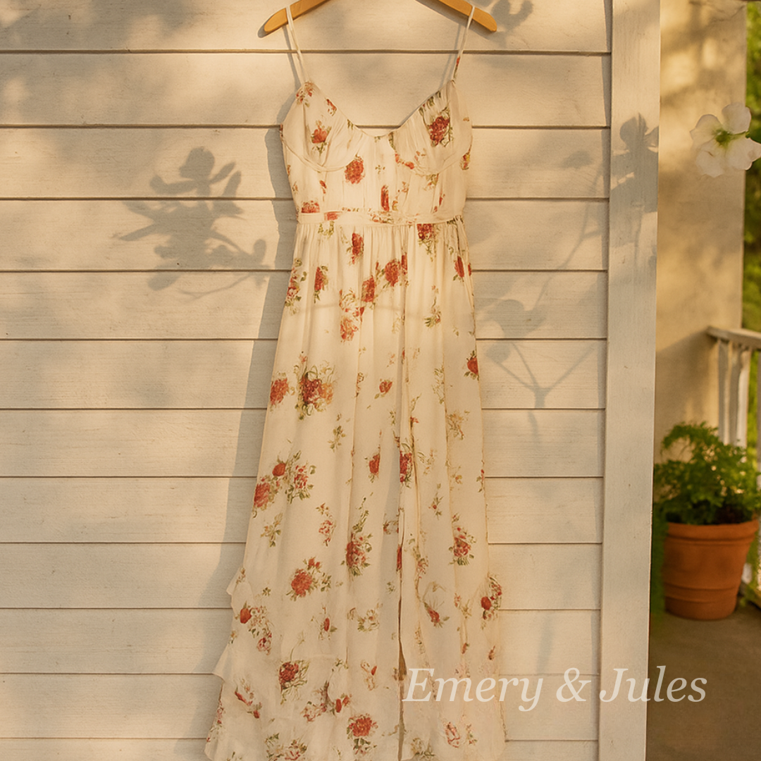 Solenne | Elegant Floral Dress