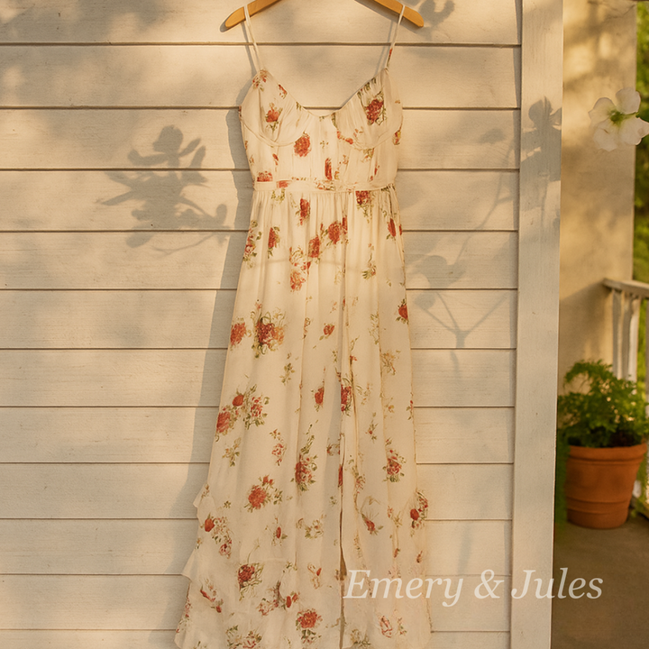 Solenne | Elegant Floral Dress