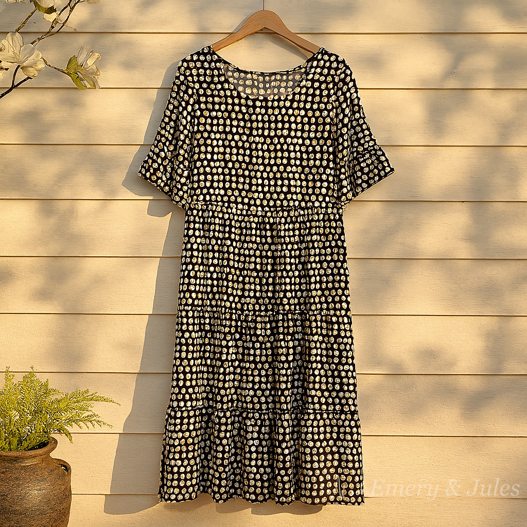 Blythea | Relaxed Tiered Midi Dress