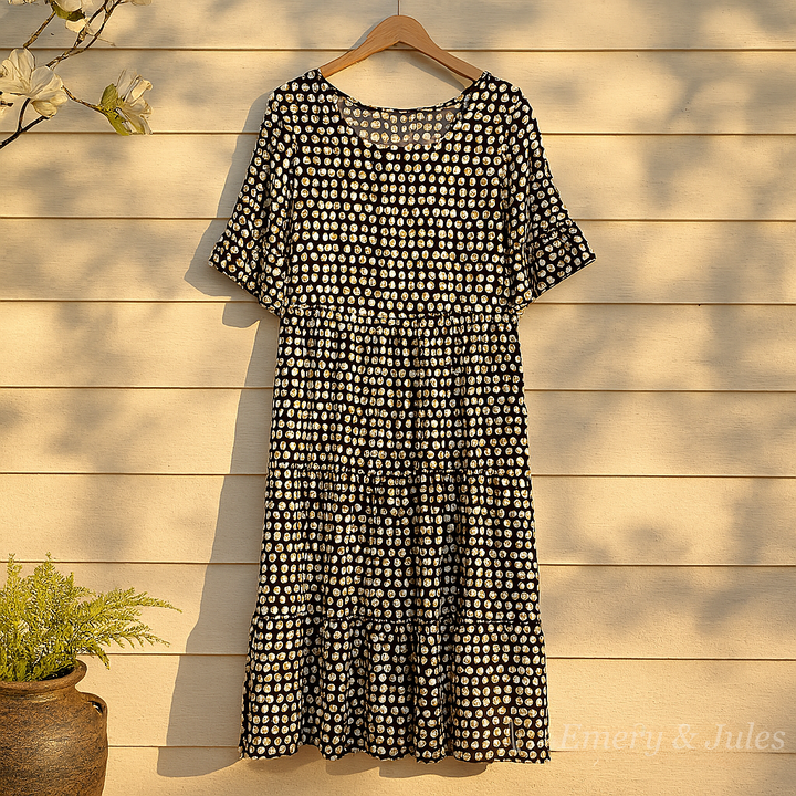 Blythea | Relaxed Tiered Midi Dress