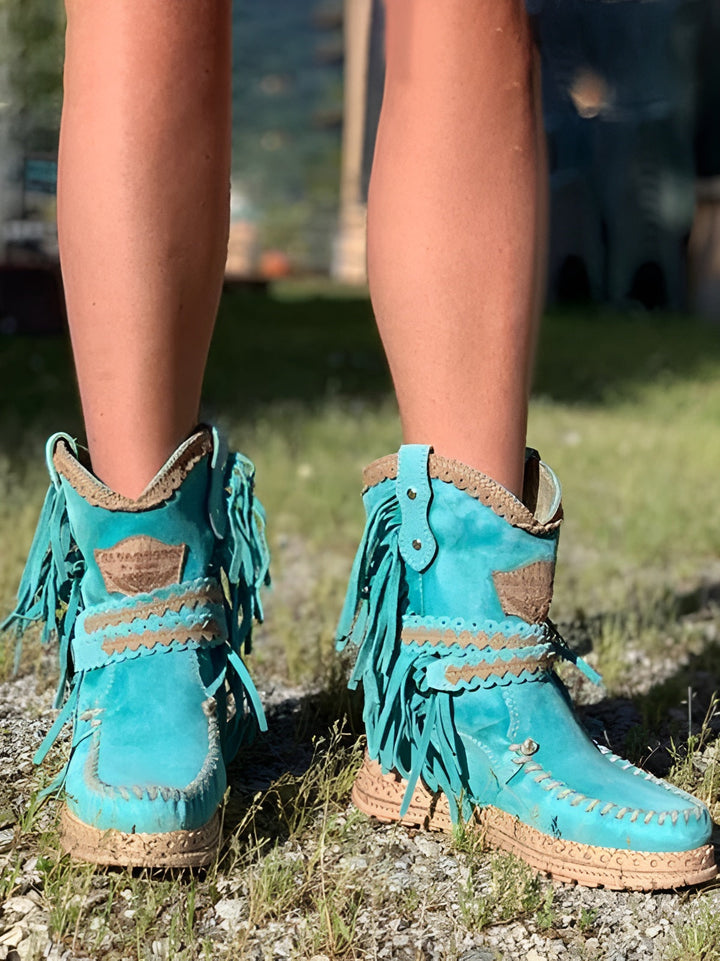 Meri | Boho Fringe Boots