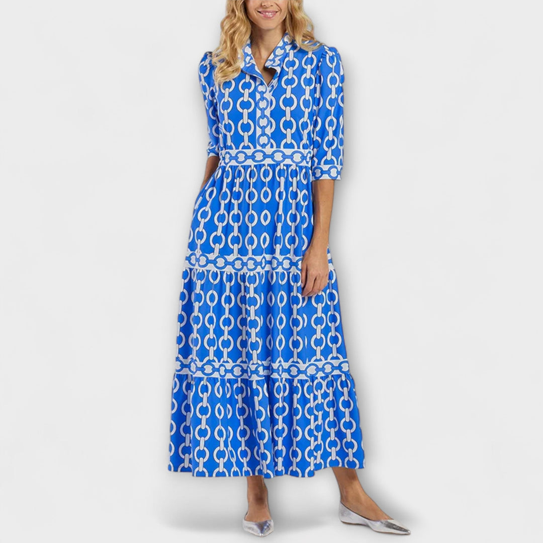 Shea | Midi Dress with Chain Pattern