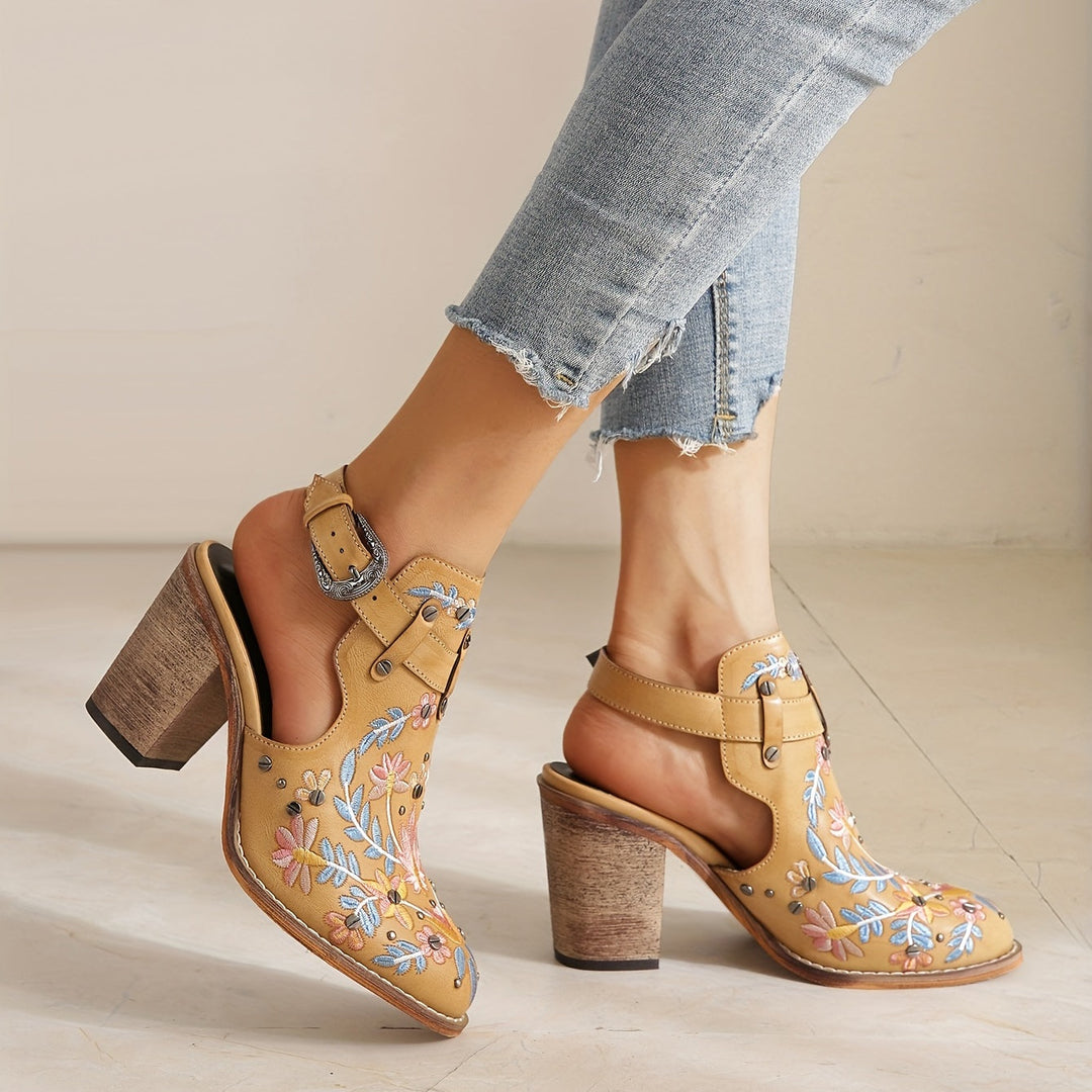 Rosine | Vintage Floral Ankle Boots