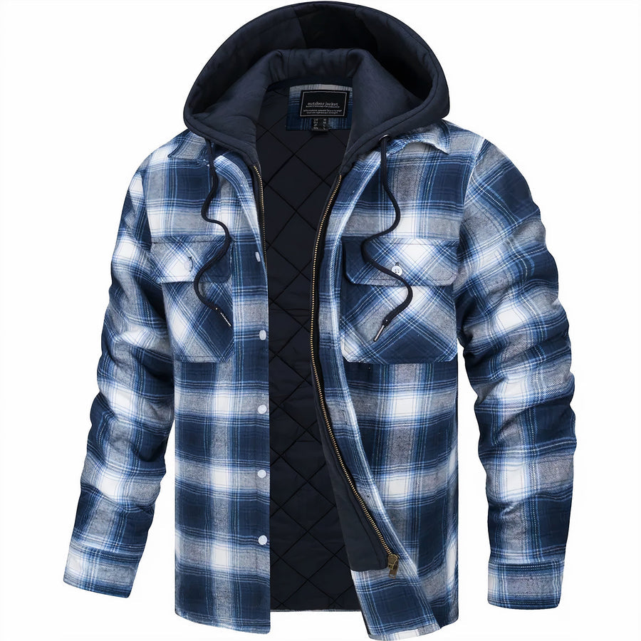 Leonce | Classic Plaid Hooded Jacket