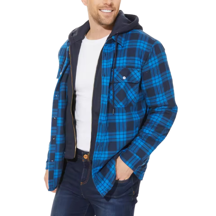 Leonce | Classic Plaid Hooded Jacket