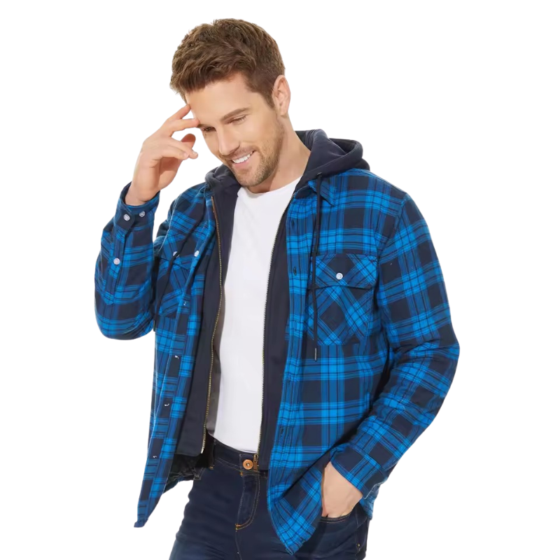 Leonce | Classic Plaid Hooded Jacket