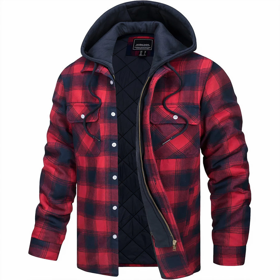 Leonce | Classic Plaid Hooded Jacket
