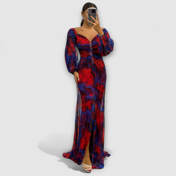 Genevieve | Elegant V-Neck Dress